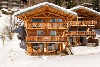 The magnificent chalet in the resort of Morzin