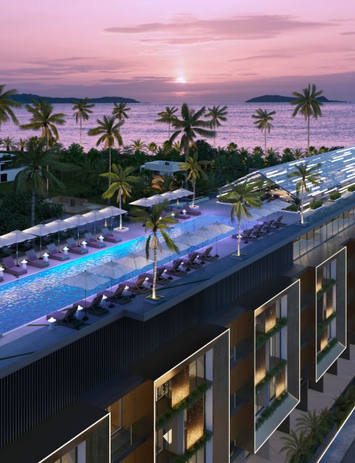 Luxury oceanfront apartments