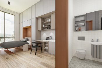 Меблированные апартаменты с концепцией совместного проживания