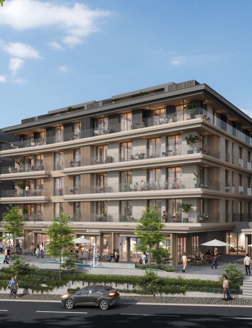 New residential complex in the center of Shisli
