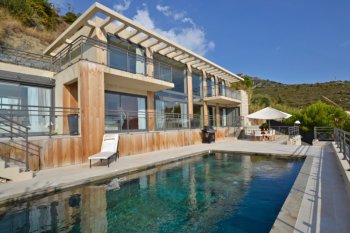 The modern house in French riviera