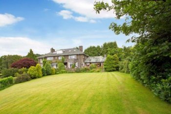 The modern mansion in Cumbria