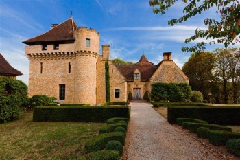 The ancient castle in Dordogne
