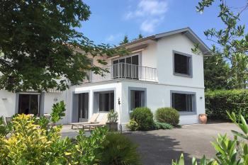 The beautiful house in residential district of the city of Biarritz