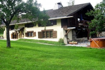 The fine chalet near the village of Megeve