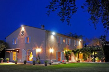 The beautiful country house on the coast