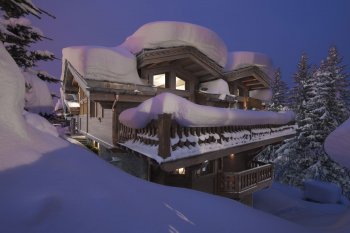 The fine chalet in Courchevel, Rhone-Alps