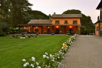 The ancient country house in Rome