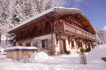 The charming mountain chalet in Megeve