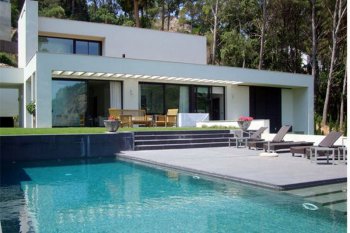 The modern country house in Costa Brava