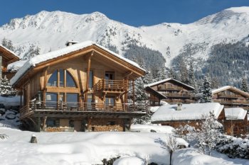 The magnificent three-storyed chalet near Verbye