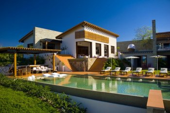 The modern country house in the city of Puerto-Vallarta